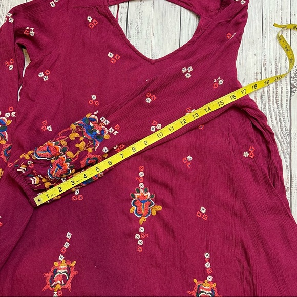 Free People Oxford Embroidered Mini Dress. Size Small. - Picture 12 of 15